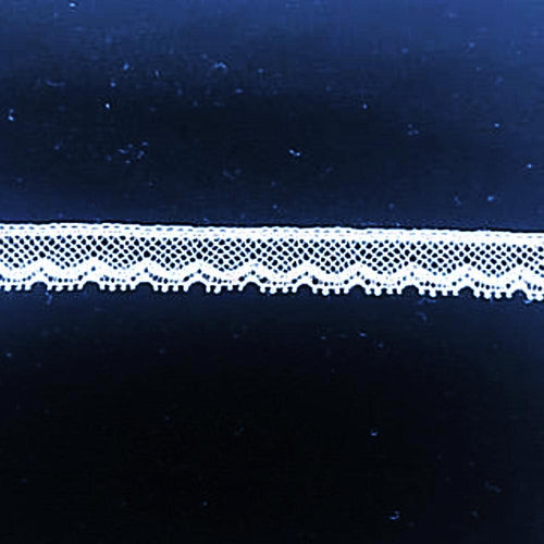 L-39 White and Ivory - Lace Edging - 8mm.