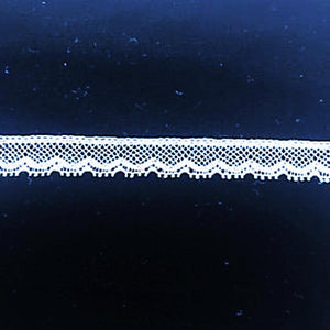 L-39 White and Ivory - Lace Edging - 8mm.