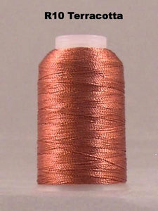 YLI 601 Fine Metallic Thread - Click for full colour range.
