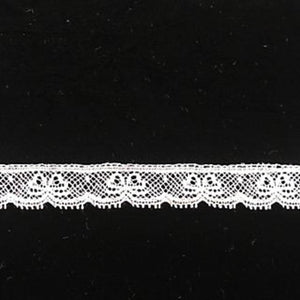 L-5 White, Ivory and Ecru - Lace Edging - 12mm bows design.