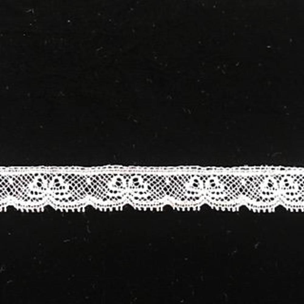 L-5 White, Ivory and Ecru - Lace Edging - 12mm bows design.