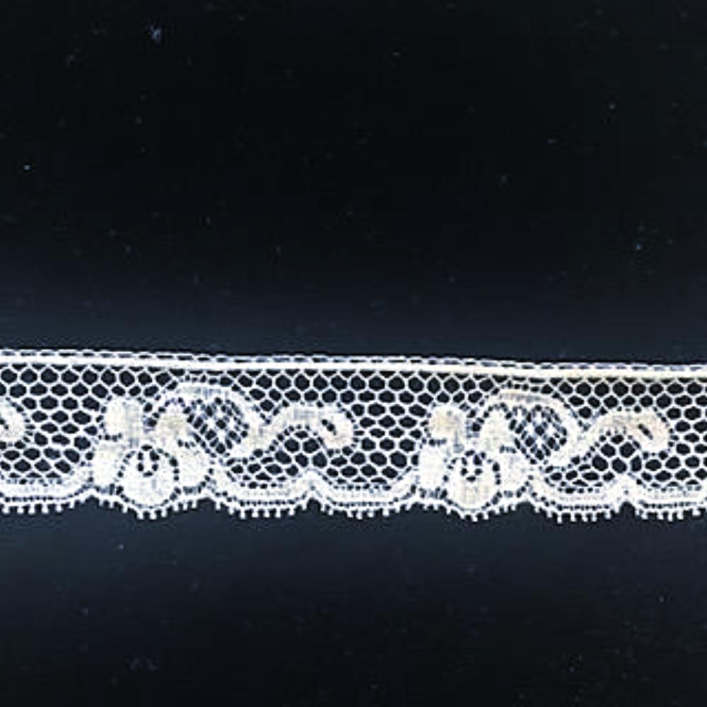 L-11 White - Lace Edging - 20mm - Floral Design.