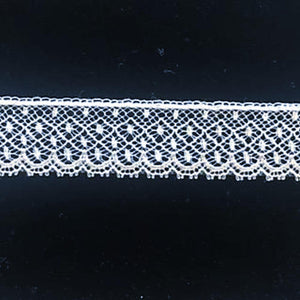 L-31 White and Ivory -  French Lace Edging