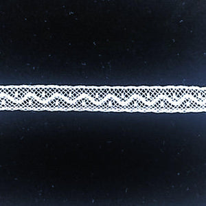 L-37 White, Ivory and Ecru - Lace Insertion - 10mm with Dotted Design.