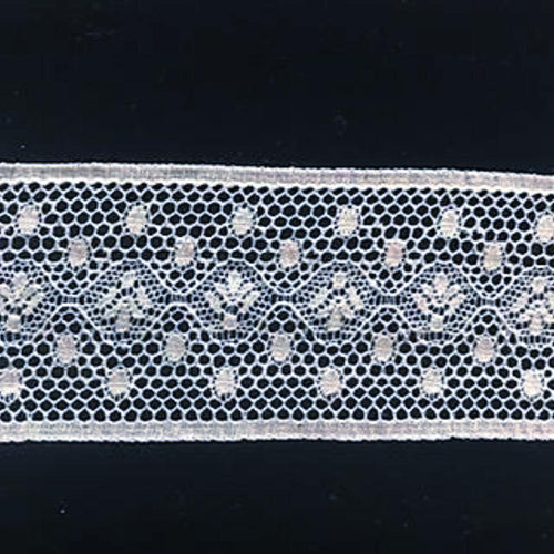 L-46 White - Lace Insertion - 40mm Angel Lace Design.