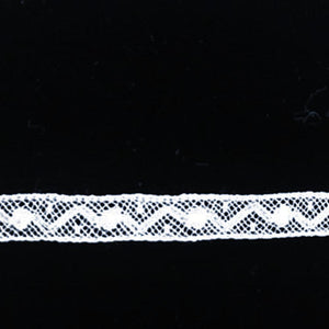 L-90 White, Ivory and Ecru - Lace Insertion - 8mm.