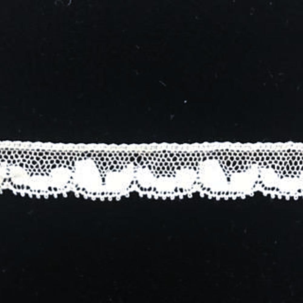 L-101 White and Ivory - Lace Edging - 12mm Antique Style