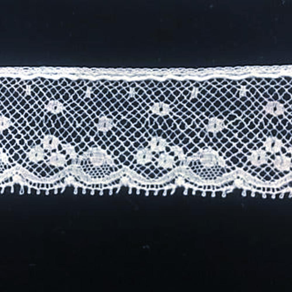 L-140 White and Ivory - Lace Edging - 20mm Open Design.