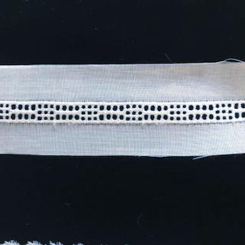 E-99 White and Ecru - 6mm Entredeux with Design.