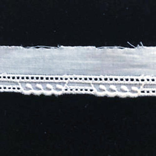 E-147 White - 6mm Entredeux Edging.
