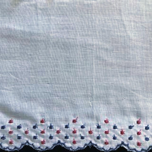 E-27 - 150mm Embroidered Edging - coloured.