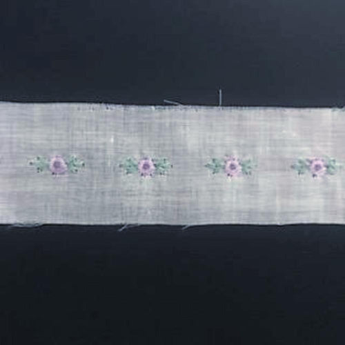 E-32F Lavender - 35mm Embroidered Insertion - coloured.
