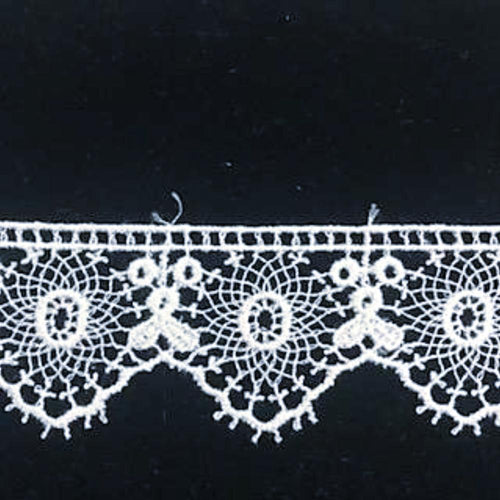 E-701 White - 20mm Swiss Cotton Guipure Edging.