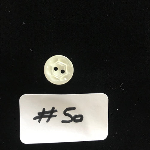 BMOP-50 Mother of Pearl 12mm Flat 2 Hole with Design
