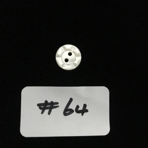 BMOP-64  Mother of Pearl Flat 2 Hole 11mm with Edge Design
