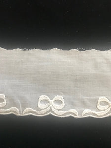 E-94 White - 60mm Embroidered Edging